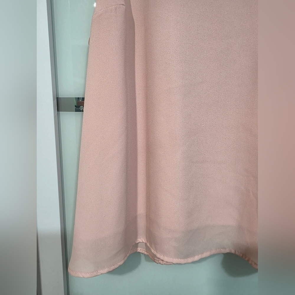 Smart Set Lace Trim Pink Top - Picture 6 of 16